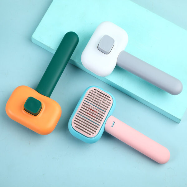 Next-Gen Massage Grooming Brush – Stainless Steel Comb for Cats & Dogs with Knot-Removing, Circulation-Boosting & Easy-Clean Features - Image 2