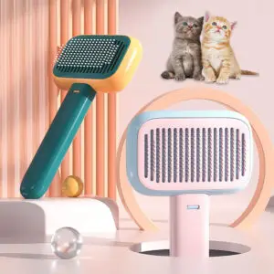 Next-Gen Massage Grooming Brush – Stainless Steel Comb for Cats & Dogs with Knot-Removing, Circulation-Boosting & Easy-Clean Features