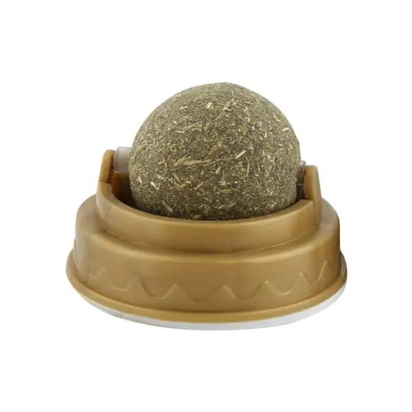 Catnip Ball Toy That Cleans Teeth While Making Your Cat Happy – Rotating Mint-Flavored Natural Dental Treat - Image 3